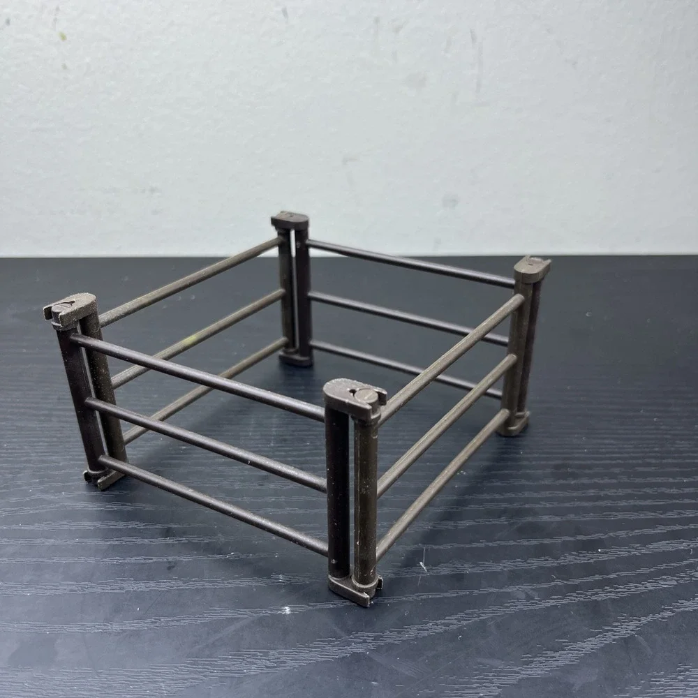 Playmobil Dark Brown Farm Fence Panels Lot of 4 Replacement Parts Read